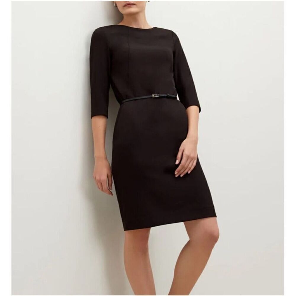 MM Lafleur Etsuko Wondertex long sleeve professional sheath dress